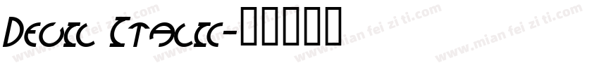 Devil Italic字体转换